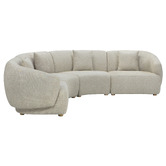 Temple &amp; Webster Crescent 5 Seater Modular Sofa
