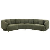 Temple &amp; Webster Crescent 5 Seater Modular Sofa