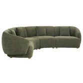 Temple &amp; Webster Crescent 5 Seater Modular Sofa