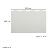 Temple &amp; Webster Pippa Queen Upholstered Bedhead