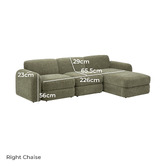 Temple &amp; Webster Cora 4 Seater Modular Sofa with Chaise &amp; Storage