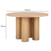 Temple &amp; Webster Gilmore Pillar Dining Table