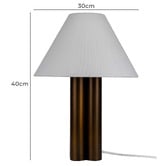 Temple &amp; Webster Alma Stacked Column Iron Table Lamp