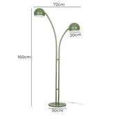 Temple &amp; Webster Baxter Iron 2 Light Floor Lamp