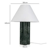 Temple &amp; Webster Alma Stacked Column Marble Table Lamp