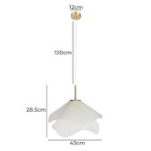 Temple &amp; Webster Molly Fabric Layered Pendant Light