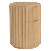 Temple &amp; Webster Harriet 2 Drawer Mango Wood Bedside Table