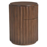 Temple &amp; Webster Harriet 2 Drawer Mango Wood Bedside Table