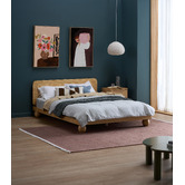 Temple &amp; Webster Bobble Pine Wood Ball Foot Bed