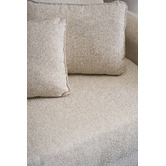 Temple &amp; Webster Georgia 3 Seater Queen Boucle Sofa Bed