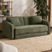 Temple &amp; Webster Nani 3 Seater Queen Upholstered Sofa Bed