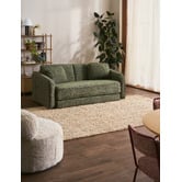 Temple &amp; Webster Nani 3 Seater Queen Upholstered Sofa Bed