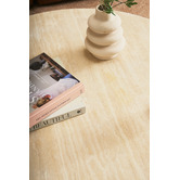 Temple &amp; Webster Annalisa Travertine Stone Coffee Table