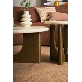 Temple &amp; Webster Annalisa Travertine Stone Coffee Table