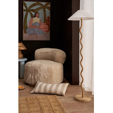 Temple &amp; Webster Dolly Faux Fur Swivel Accent Chair