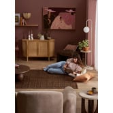 Temple &amp; Webster Gabi Grid Hand-Woven Jute Rug