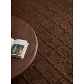 Temple &amp; Webster Gabi Grid Hand-Woven Jute Rug