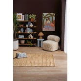 Temple &amp; Webster Gabi Grid Hand-Woven Jute Rug