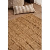 Temple &amp; Webster Gabi Grid Hand-Woven Jute Rug