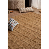 Temple &amp; Webster Gabi Grid Hand-Woven Jute Rug