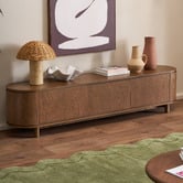 Temple &amp; Webster Premium Cannes Curved Entertainment TV Unit