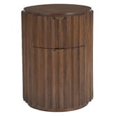 Temple &amp; Webster Harriet 2 Drawer Mango Wood Bedside Table