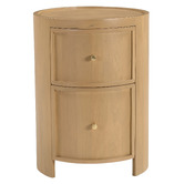 Temple &amp; Webster Romy 2 Drawer Mango Wood Bedside Table