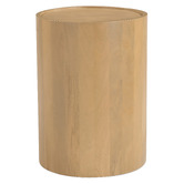 Temple &amp; Webster Romy 2 Drawer Mango Wood Bedside Table