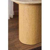 Temple &amp; Webster Ari Travertine Side Table