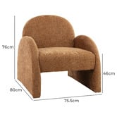 Temple &amp; Webster Archie Chenille Armchair