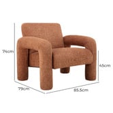 Temple &amp; Webster Ana Chenille Armchair