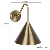 Temple &amp; Webster Presley Curved Arm Outdoor Wall Light