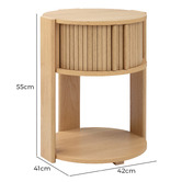 Temple &amp; Webster Tammy Tambour Bedside Table