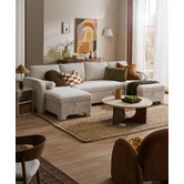 Temple &amp; Webster Frida 4 Seater Storage Sofa Bed with Double Chaise
