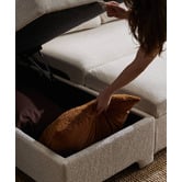 Temple &amp; Webster Frida 4 Seater Storage Sofa Bed with Double Chaise