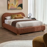 Temple &amp; Webster Paloma Boucle Gas Lift Storage Bed