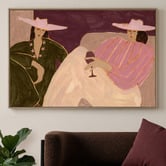 Temple &amp; Webster Sangria Sisters Framed Canvas Wall Art