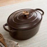 Temple &amp; Webster 5.5L Oval Cast Iron Dutch Oven