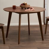Temple &amp; Webster Larsen Round Wooden Dining Table