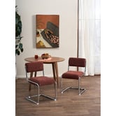 Temple &amp; Webster Clements Cantilever Upholstered Dining Chairs
