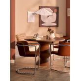 Temple &amp; Webster Tamsin Organic Linen Pendant Light