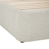 Temple &amp; Webster Abode Upholstered Gas Lift Storage Bed Frame