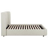 Temple &amp; Webster Abode Upholstered Gas Lift Storage Bed Frame