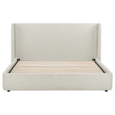 Temple &amp; Webster Abode Upholstered Gas Lift Storage Bed Frame