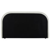 Temple &amp; Webster Emery Upholstered Gas Lift Storage Bed Frame