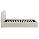 Temple &amp; Webster Emery Upholstered Gas Lift Storage Bed Frame