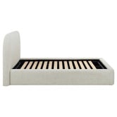 Temple &amp; Webster Emery Upholstered Gas Lift Storage Bed Frame