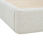 Temple &amp; Webster Emery Upholstered Gas Lift Storage Bed Frame