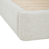 Temple &amp; Webster Emery Upholstered Gas Lift Storage Bed Frame