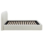 Temple &amp; Webster Emery Upholstered Gas Lift Storage Bed Frame